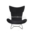Modern Imola Wingback Fabric Lounge Chair